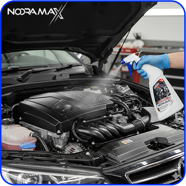 «تمیز کردن محفظه موتور خودرو»