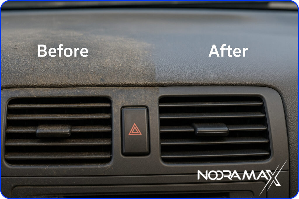 عملکرد اسپری داشبورد نورامکس