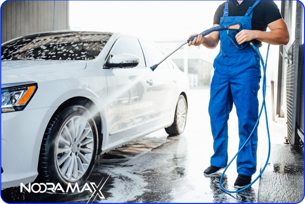 شستشو با استفاده از کف پاش